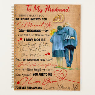 Love Husband Letter To My Husband I Love You Planner