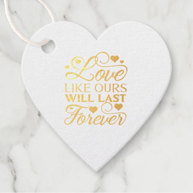 Love I Like Ours Favour Tags (Front)