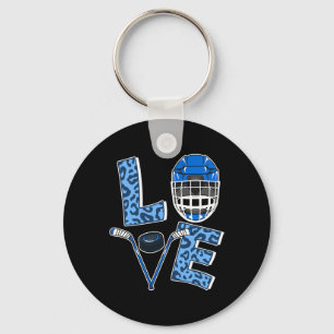 Love Ice Hockey Cheetah Girls Hockey Womens Ice Ho Key Ring