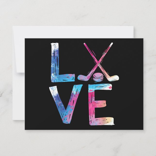 Love Ice Hockey Girls Hockey Gifts Womens Ice Hock (Front)