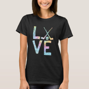 Love Ice Hockey Girls Hockey Gifts Womens Ice Hock T-Shirt