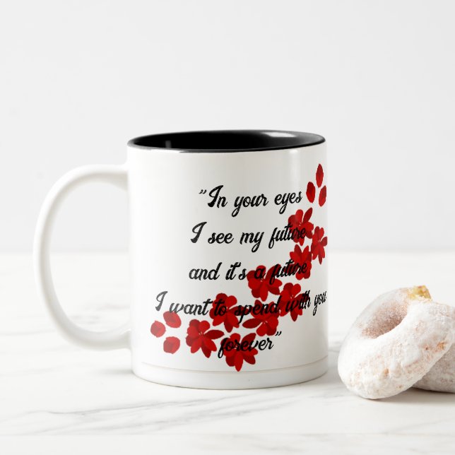 Love in a Cup - The Perfect Mug for Couples (With Donut)