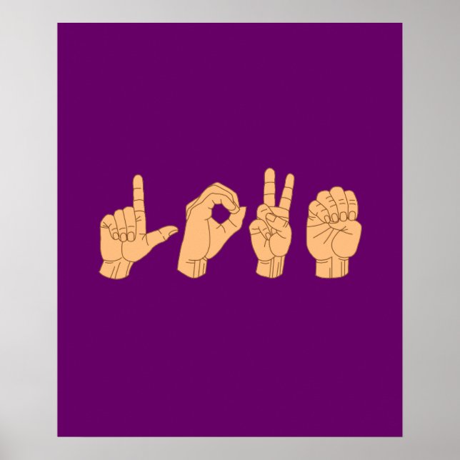 LOVE in American Sign Language (Front)