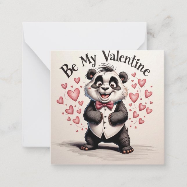 Love in black and white card (Front)