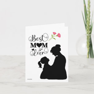 love in black and white for mothers day card
