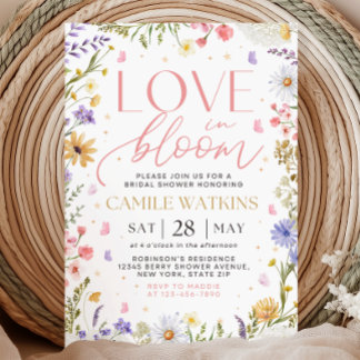 Love in Bloom Bridal Shower Invitation