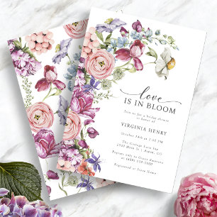 Love In Bloom Bridal Shower Invitation