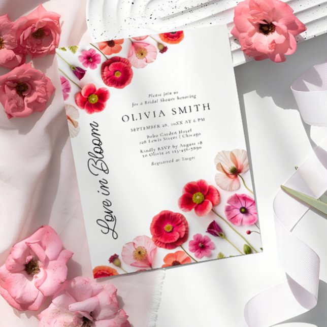 Love In Bloom Bridal Shower Invite (Creator Uploaded)