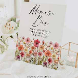 Love In Bloom Bridal Shower Mimosa Bar Sign