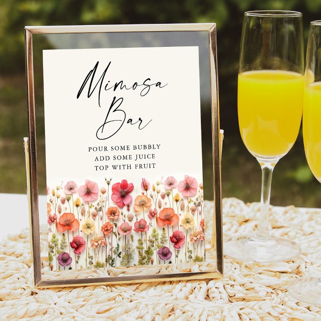 Love In Bloom Bridal Shower Mimosa Bar Sign (Creator Uploaded)
