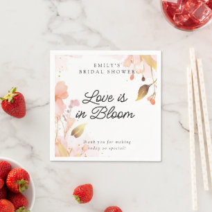 Love in Bloom Bridal Shower Napkin