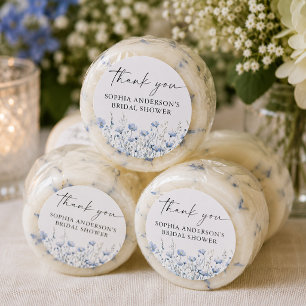 Love in Bloom Bridal Shower Round Favor Stickers