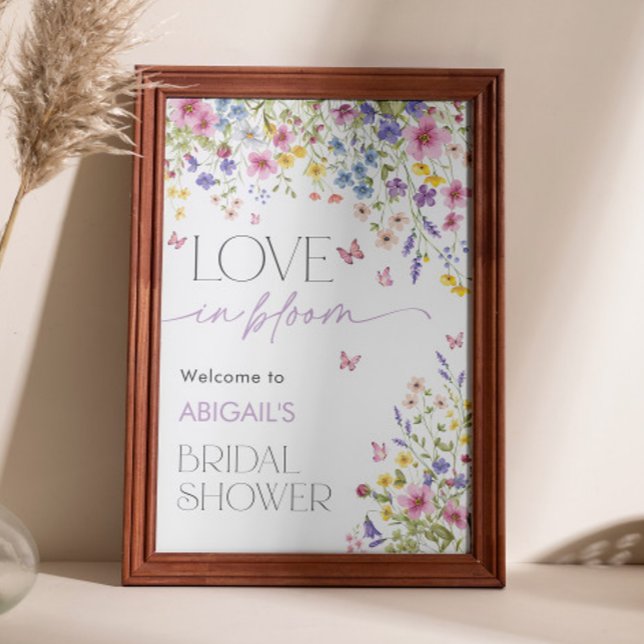 Love in Bloom Butterfly Bridal Welcome 24x36 Poster (Love in Bloom Butterfly Bridal Welcome 24x36 Poster)