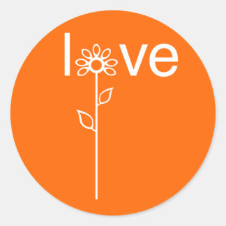 Love in Bloom Customizeable Classic Round Sticker