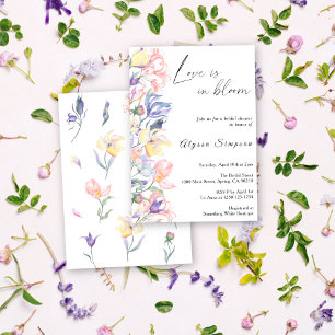 Love in Bloom Floral Bridal Shower Invitation