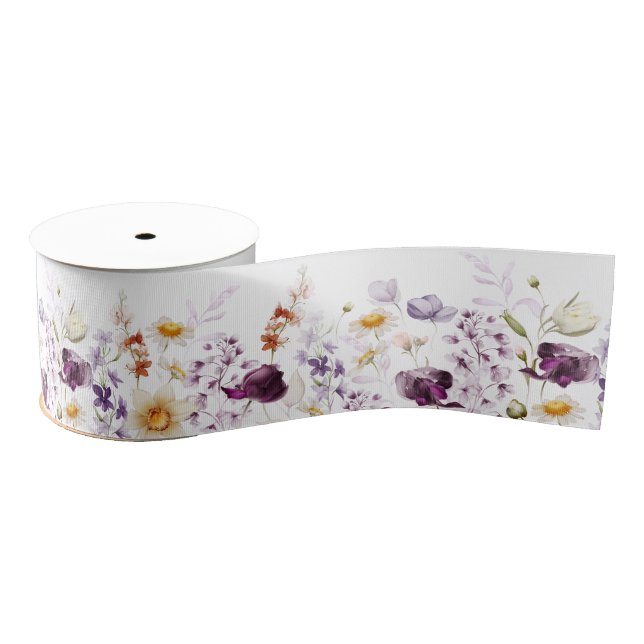  Love in Bloom Floral Grosgrain Ribbon (Spool)