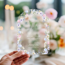 Love In Bloom Floral Pink Purple Bridal Shower