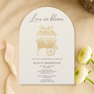 Love in Bloom Flower Market Bow Bridal Shower Invitation