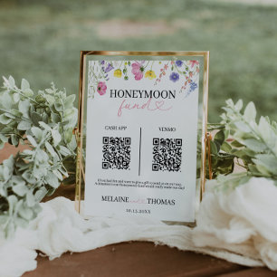 Love in Bloom Honeymoon Fund Sign