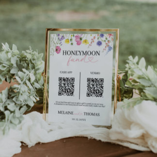 Love in Bloom Honeymoon Fund Sign