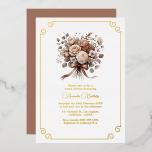 Love in Bloom Mocha Mousse Floral Bridal Shower