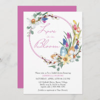 Love in Bloom Spring Floral Wreath Bridal Shower
