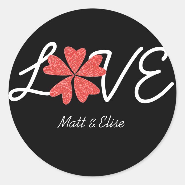 Love-in-bloom wedding seal (Front)