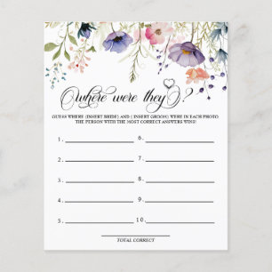 Love in Bloom Where Were They Games