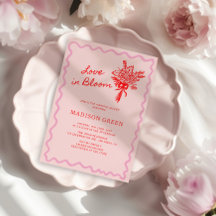 Love in Bloom Whimsical Handwritten Bridal Shower