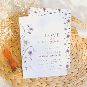 Love in Bloom Wildflower Bridal Shower Invitation