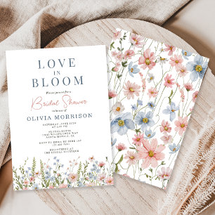 Love in Bloom Wildflower Bridal Shower Invitation