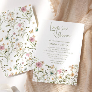 Love In Bloom Wildflower Bridal Shower Invitation