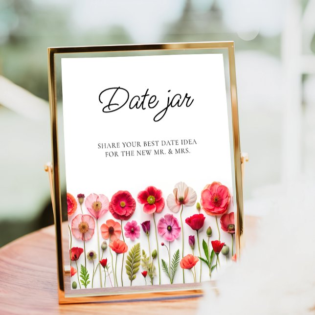 Love in Bloom Wildflower Date Night Ideas Date Jar Poster (Creator Uploaded)