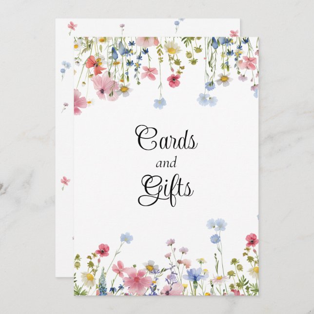 Love in Bloom Wildflower Gifts Sign (Front/Back)