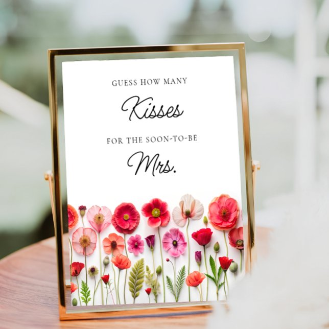 Love in Bloom Wildflower How Many Kisses Game Poster (Creator Uploaded)