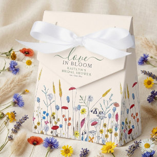 Love in Bloom Wildflower Meadow Bridal Shower Favour Box