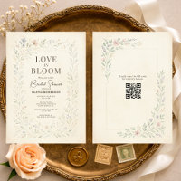 Love in Bloom Wildflower QR Code Bridal Shower