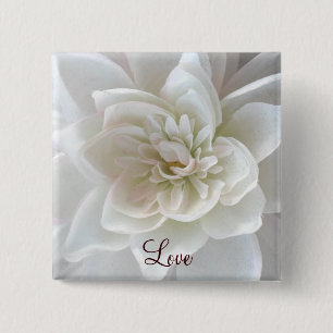 Love in Blossom_ 15 Cm Square Badge