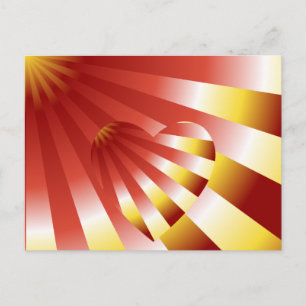 Love in Disguise Heart Postcard