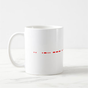 Love in Dots and Dashes 'I Love You' Coffee Mug