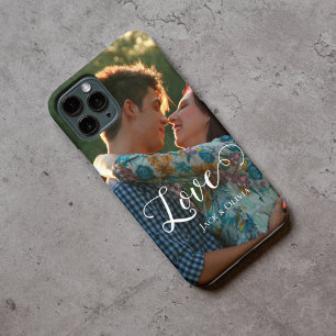 Love in Elegant script Customised photo iPhone 15 Pro Max Case