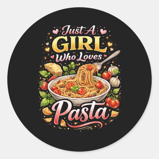 Love in Every Bite Classic Round Sticker (Front)