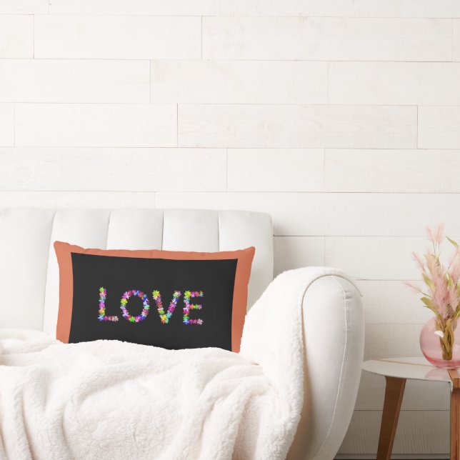 Love in Every Form | Inspirational  Lumbar Cushion (Couch)