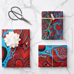 Love in Every Heartbeat Wrapping Paper Sheet
