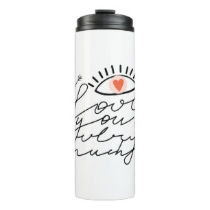 Love in Eyes: Vintage Romantic Beauty. Thermal Tumbler