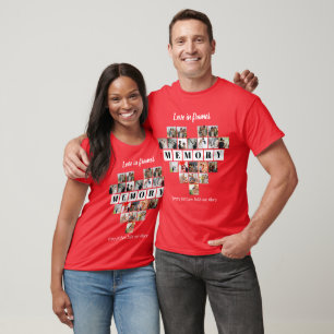Love in Frames Heart 20 Photo Collage Romantic T-Shirt