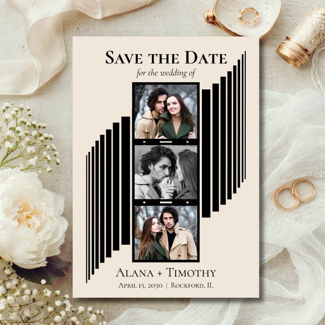 Love in Frames Modern Photo Save the Date (Creator Uploaded)