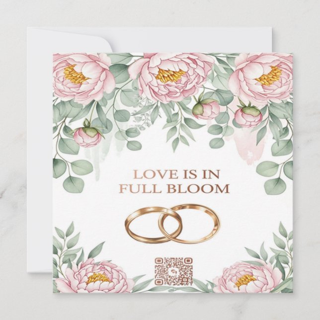 Love in Full Bloom Invitation (Front)