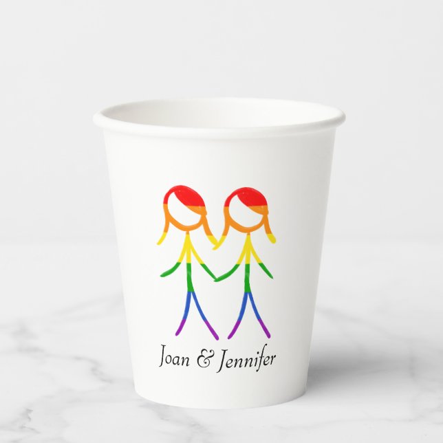 Love In Full Colour Paper Cups (Front)