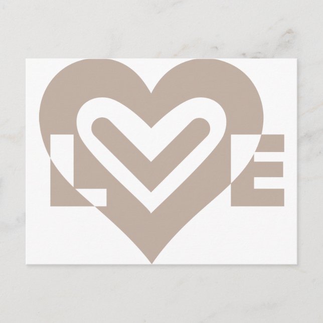 Love in Grey Postcard (Front)